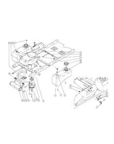 Kawasaki Engine Assembly 23hp Diagram and Parts List for ENFORCER54 53BI3AGT050-23HP Cub Cadet Lawn Tractor